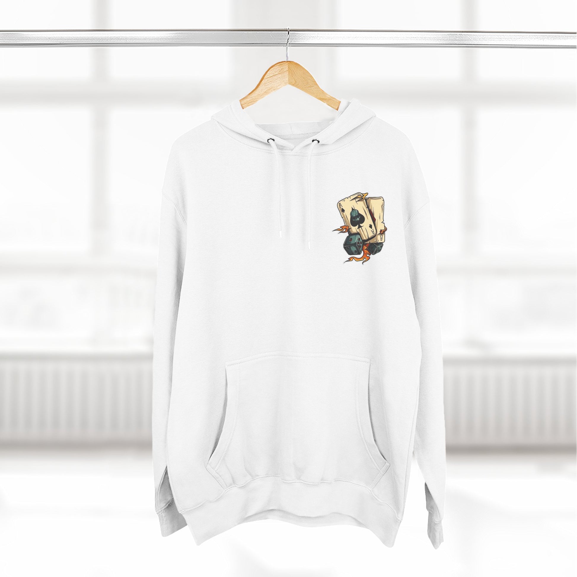 Three-Panel Fleece Hoodie