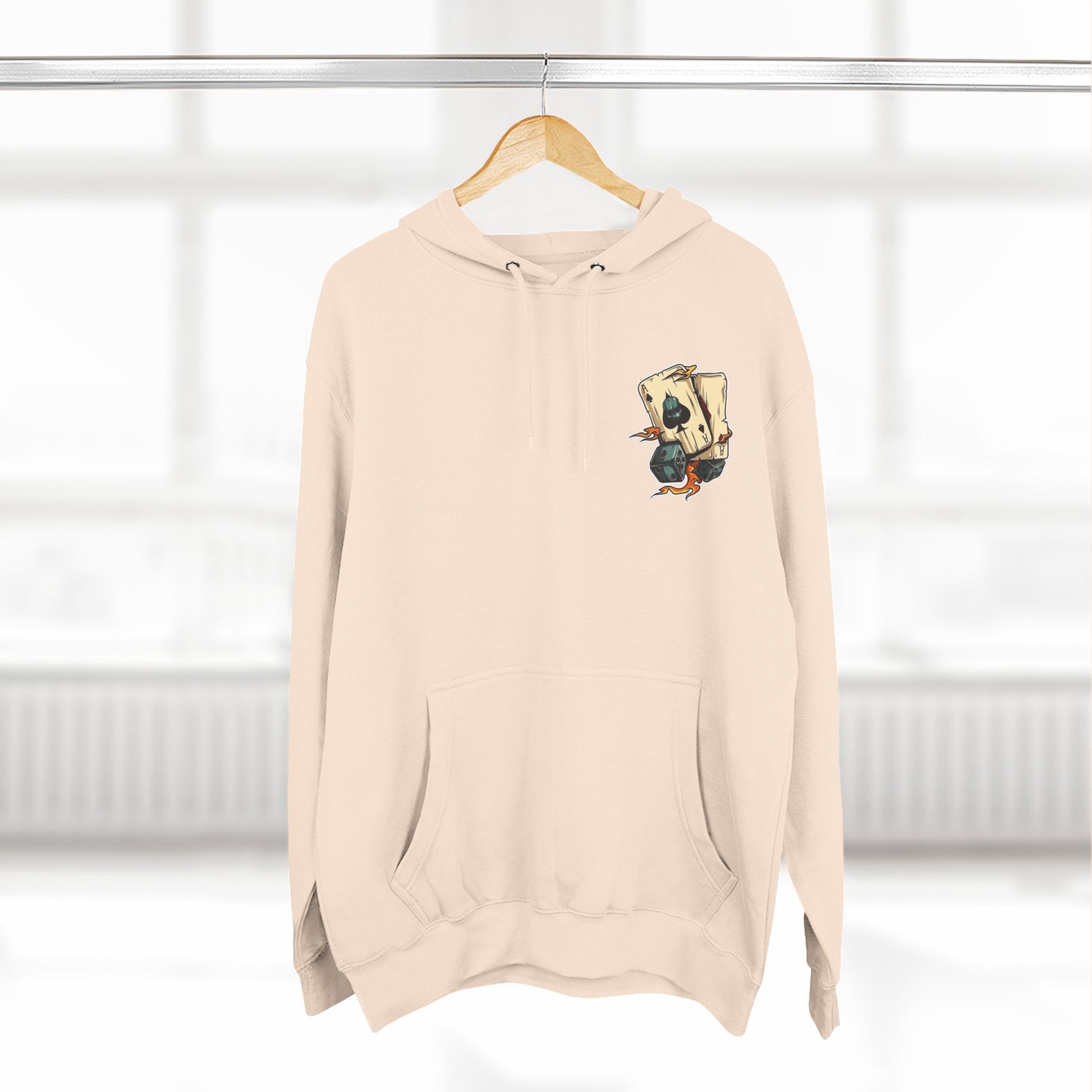 Three-Panel Fleece Hoodie