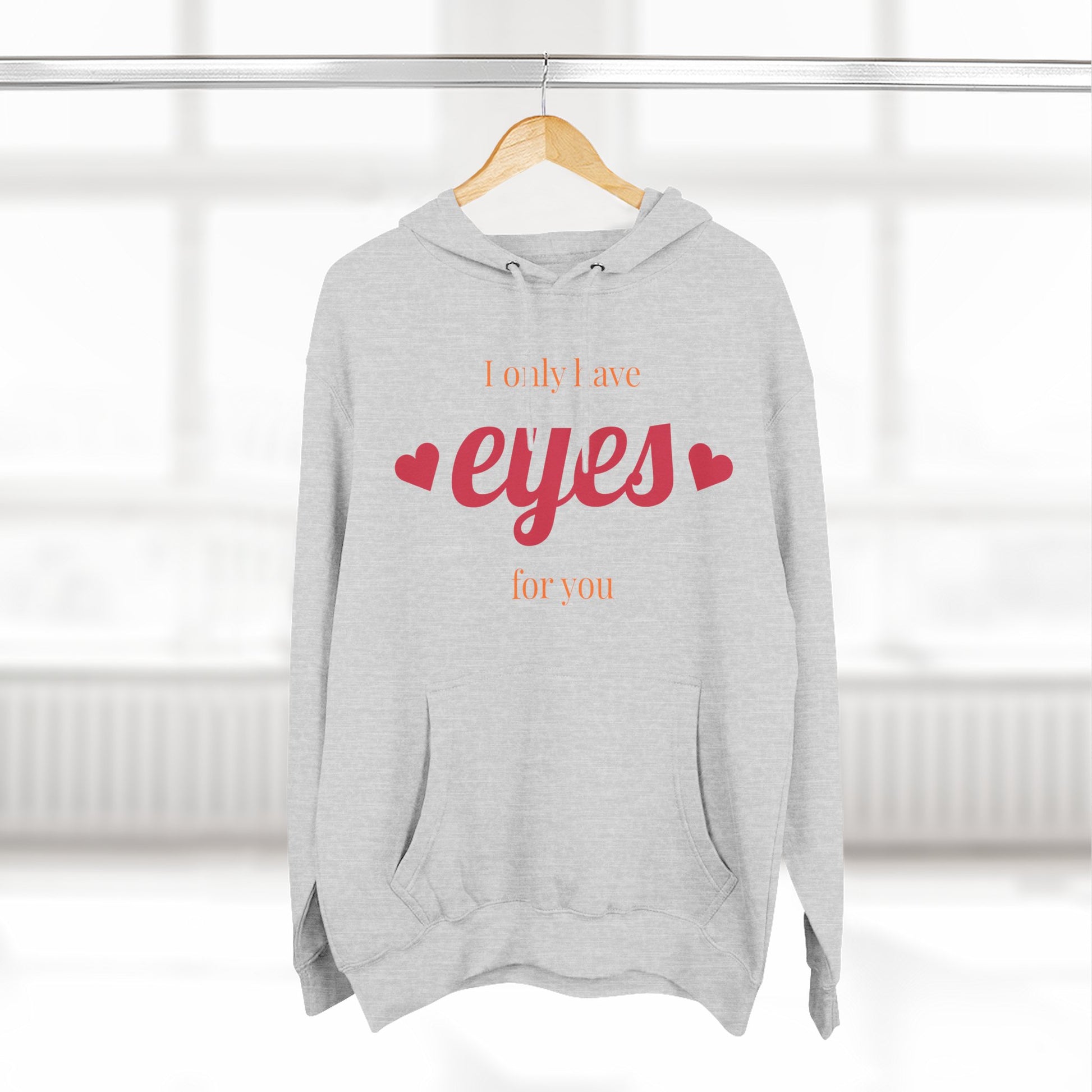 Three-Panel Fleece Hoodie