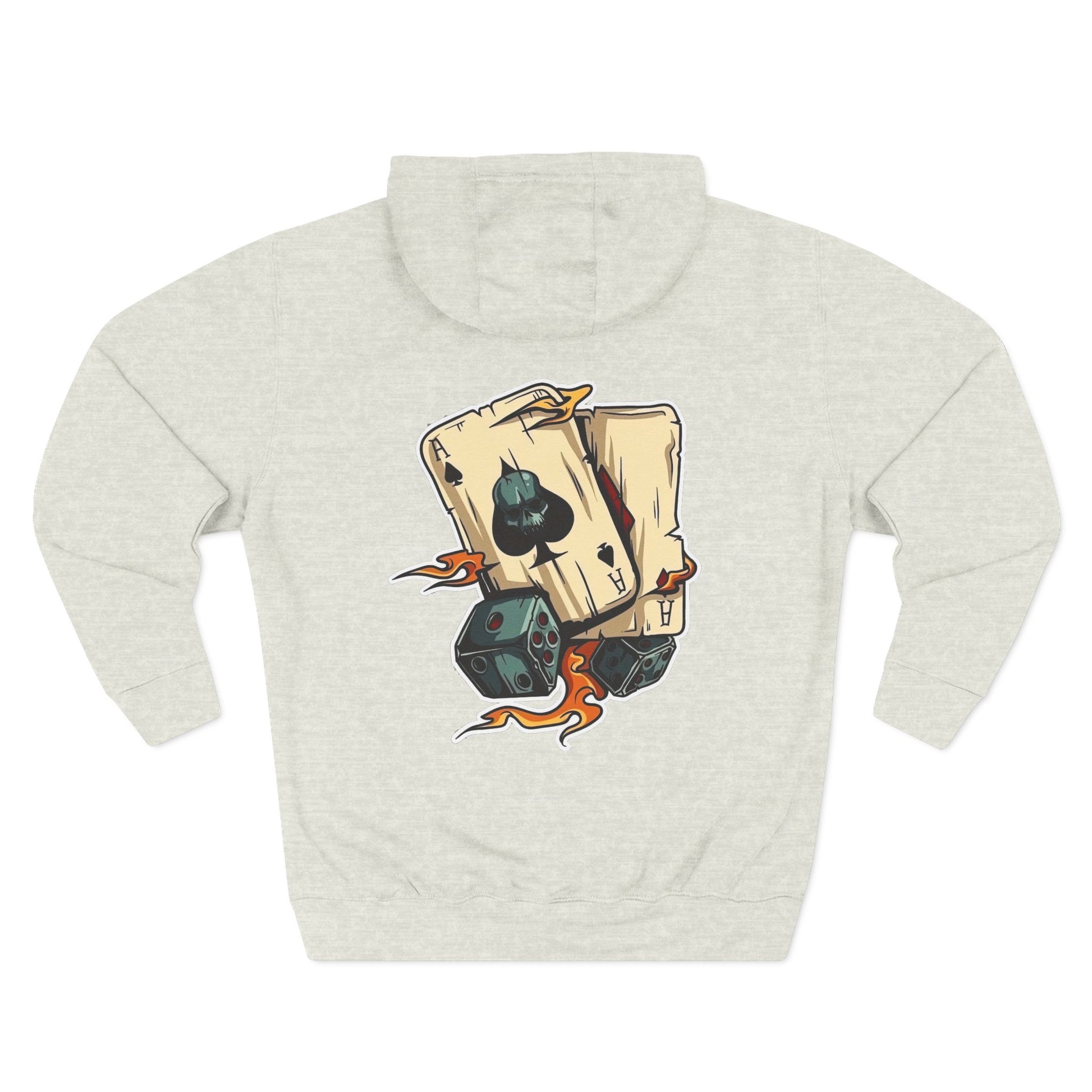 Three-Panel Fleece Hoodie