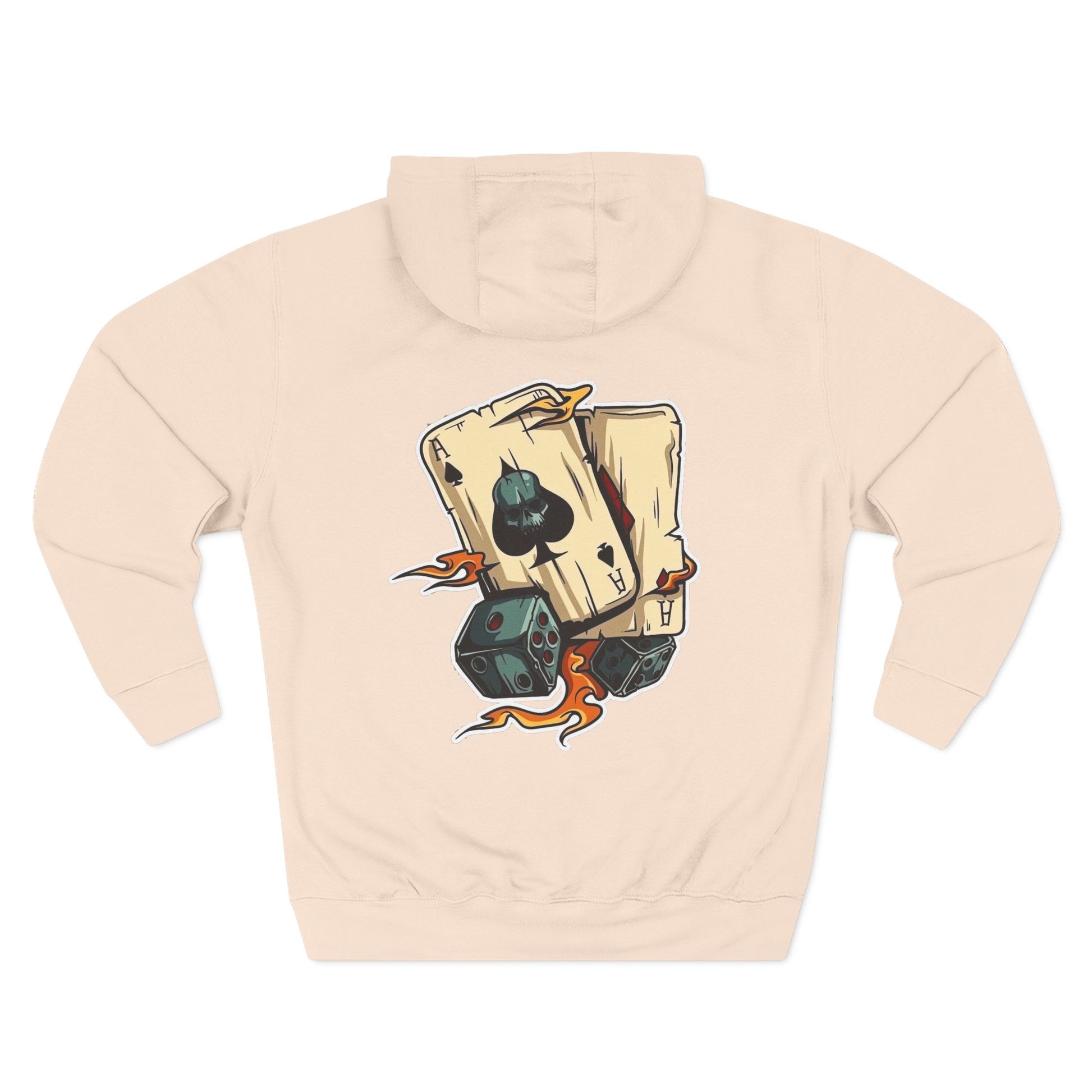 Three-Panel Fleece Hoodie
